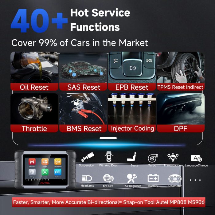 Autel MaxiCOM MK808S MK808Z Automotive Diagnostic Tablet with Android 11 Operating System Upgraded Version of MK808 - Image 9