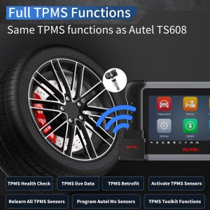 Autel MaxiCOM MK808S-TS MK808Z-TS TPMS Relearn Tool Support Sensor Programming and Battery Testing Functions Upgraded Version of MK808TS - Image 8