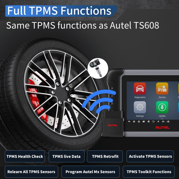 Autel MaxiCOM MK808S-TS MK808Z-TS TPMS Relearn Tool Support Sensor Programming and Battery Testing Functions Upgraded Version of MK808TS - Image 8