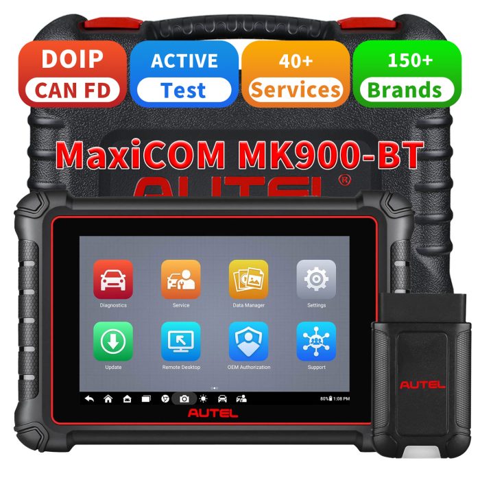 Autel MaxiCOM MK900-BT Android 11 All Systems Diagnostic Scanner Upgraded of MK808BT/ MX900 - Image 2