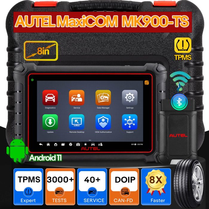2025 Autel MaxiCOM MK900TS All Systems Diagnostic Scanner with Android 11.0 Full TPMS Functions - Image 2