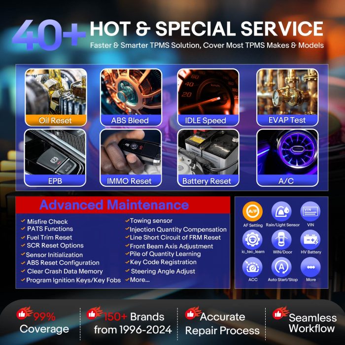 2025 Autel MaxiCOM MK900TS All Systems Diagnostic Scanner with Android 11.0 Full TPMS Functions - Image 7