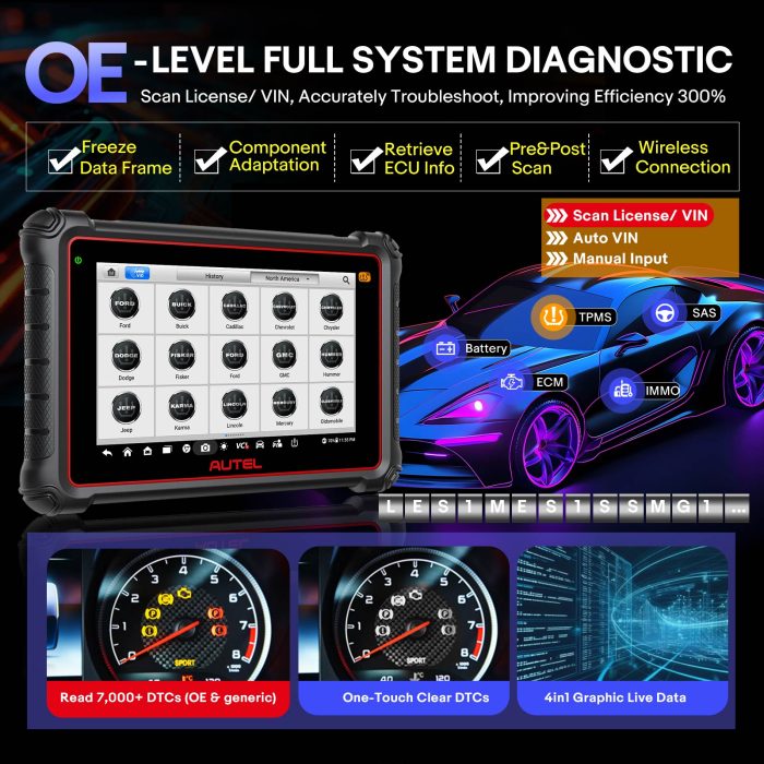 2025 Autel MaxiCOM MK900TS All Systems Diagnostic Scanner with Android 11.0 Full TPMS Functions - Image 10