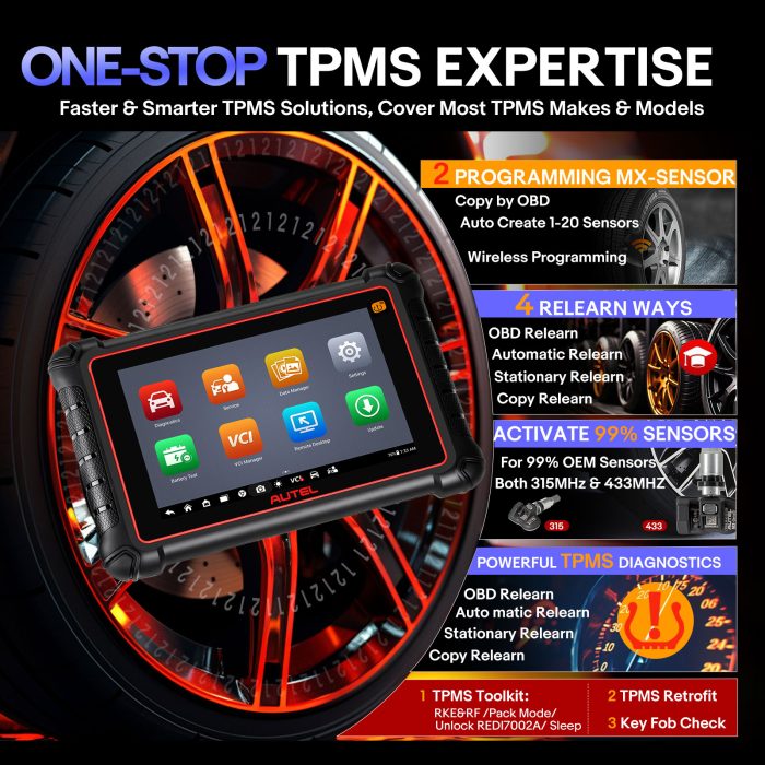2025 Autel MaxiCOM MK900TS All Systems Diagnostic Scanner with Android 11.0 Full TPMS Functions - Image 11
