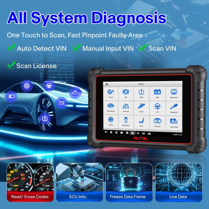 Autel MaxiCOM MK900 All Systems Diagnostic Scanner with Android 11.0 Upgraded of MK808/ MX900 - Image 5