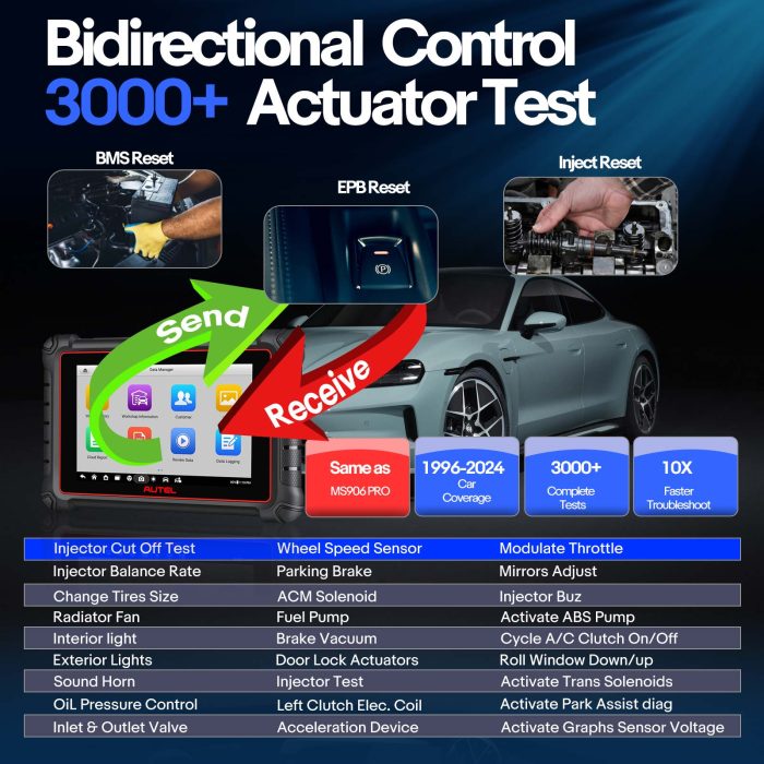 Autel MaxiCOM MK900 All Systems Diagnostic Scanner with Android 11.0 Upgraded of MK808/ MX900 - Image 4