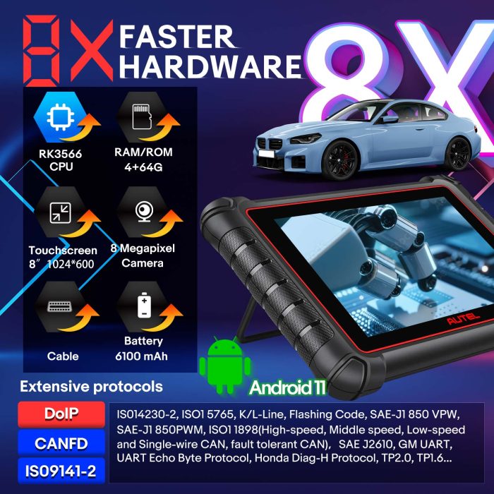 Autel MaxiCOM MK900 All Systems Diagnostic Scanner with Android 11.0 Upgraded of MK808/ MX900 - Image 3