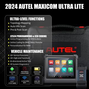 2025 Autel MaxiCOM Ultra Lite Auto Diagnostic Tool Support Topology Mapping & Guided Function - Image 2