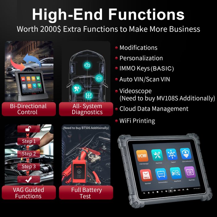 2025 Autel MaxiCOM Ultra Lite Auto Diagnostic Tool Support Topology Mapping & Guided Function - Image 3