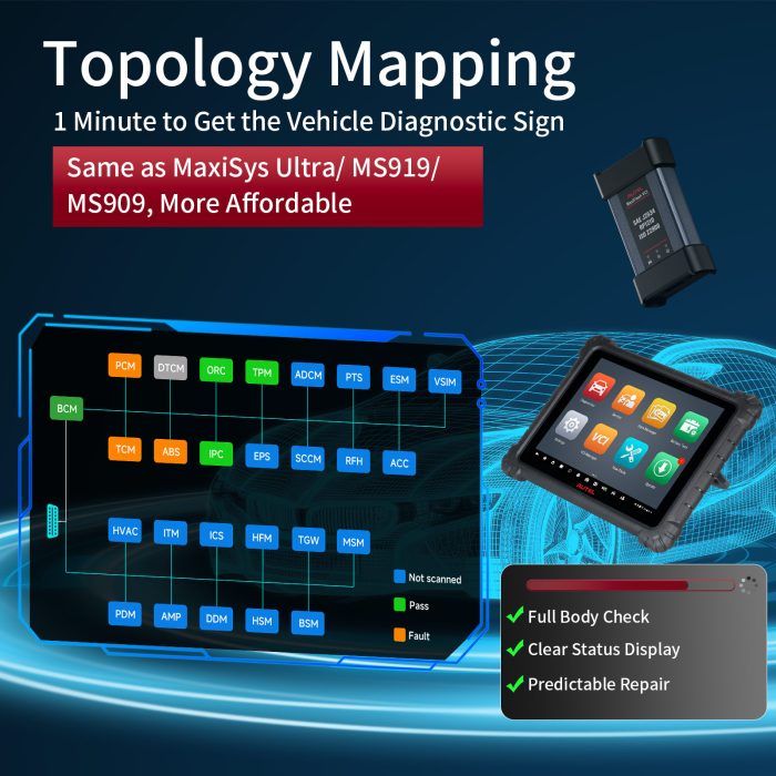 2025 Autel MaxiCOM Ultra Lite Auto Diagnostic Tool Support Topology Mapping & Guided Function - Image 5