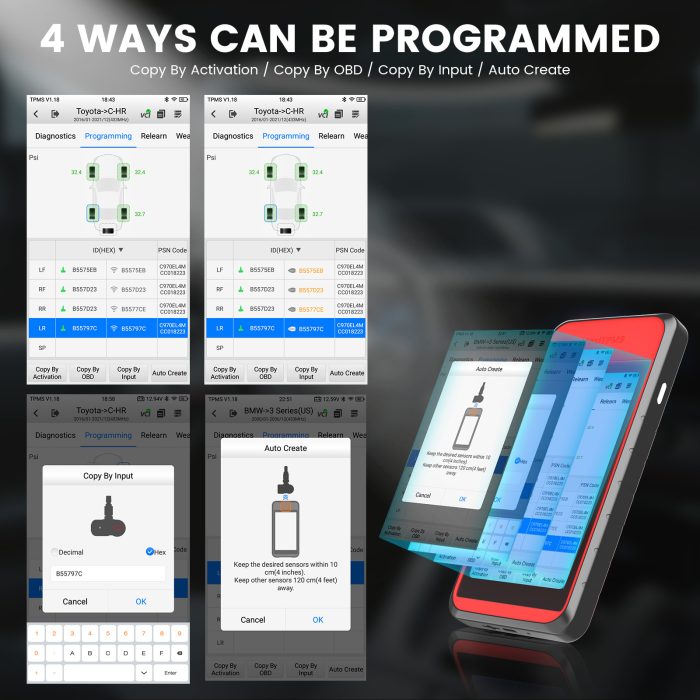 Autel MaxiTPMS ITS600E TPMS Relearn Tools TPMS Diagnostic Programming Tool Activate/Relearn All Sensors - Image 7