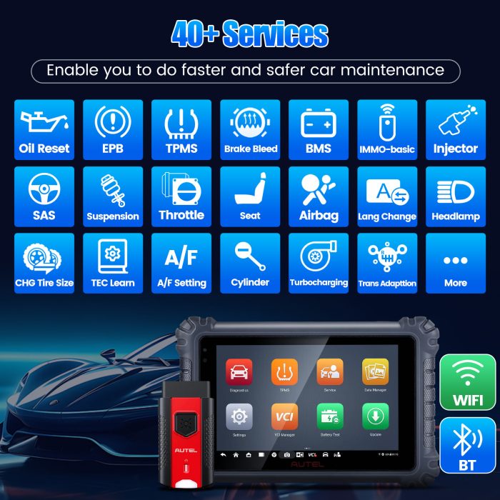 Autel MaxiCOM MK906 PRO Scanner Upgraded of MS906 Pro/ MK906BT Diagnostic Tool with Advanced ECU Coding - Image 9