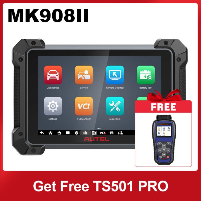 2025 Autel MaxiCOM MK908 II Diagnostic Tool Get A Free Autel MaxiTPMS TS501 Pro