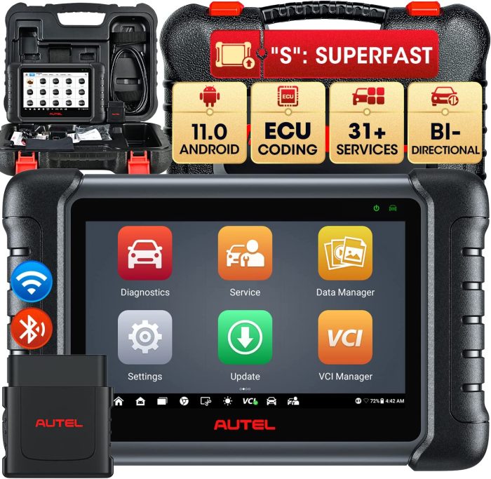 2025 AUTEL MaxiDAS DS808S-BT Android 11 Tablet All Systems Diagnostic Scanner with VCI Mini 31+ Service FCA ECU Coding as MS906 Pro - Image 10