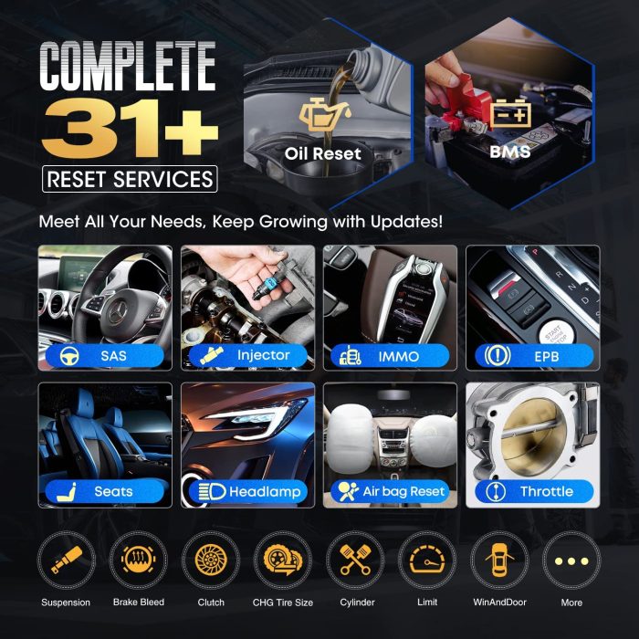 2025 AUTEL MaxiDAS DS808S-BT Android 11 Tablet All Systems Diagnostic Scanner with VCI Mini 31+ Service FCA ECU Coding as MS906 Pro - Image 7