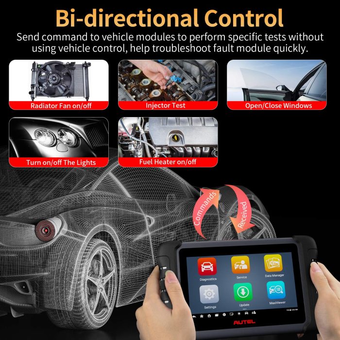 Autel MaxiDAS DS808S-TS Wireless All Systems Diagnostic Tool Full TPMS Programming 40+ Services (Upgraded of MP808S/ DS808TS) - Image 5