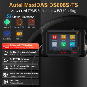 Autel MaxiDAS DS808S-TS Wireless All Systems Diagnostic Tool Full TPMS Programming 40+ Services (Upgraded of MP808S/ DS808TS) - Image 10