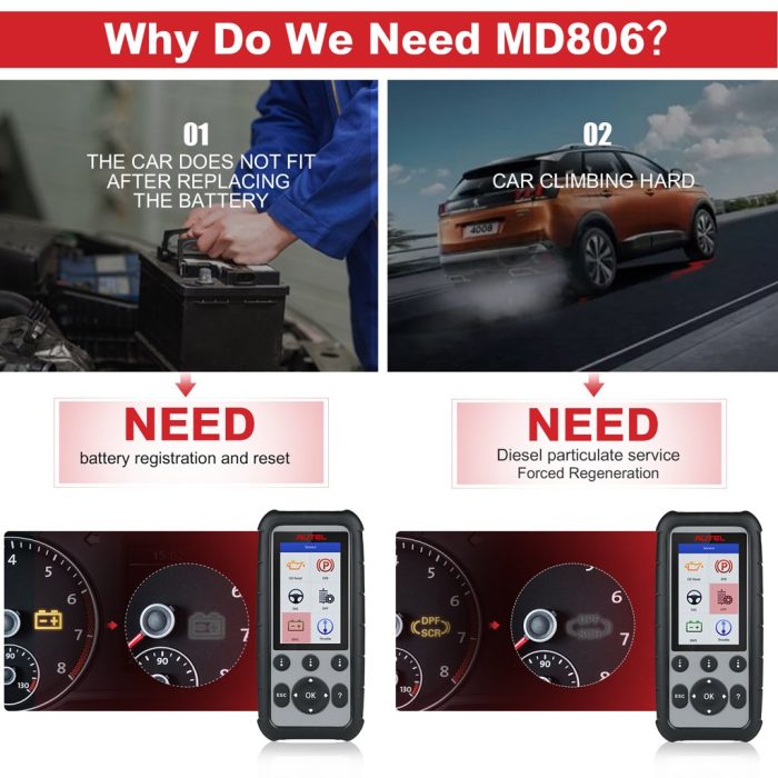 Autel MaxiDiag MD806 as MD802 Elite OBD2 Scanner Car Code Reader 4 System Diagnostic Tool - Image 11