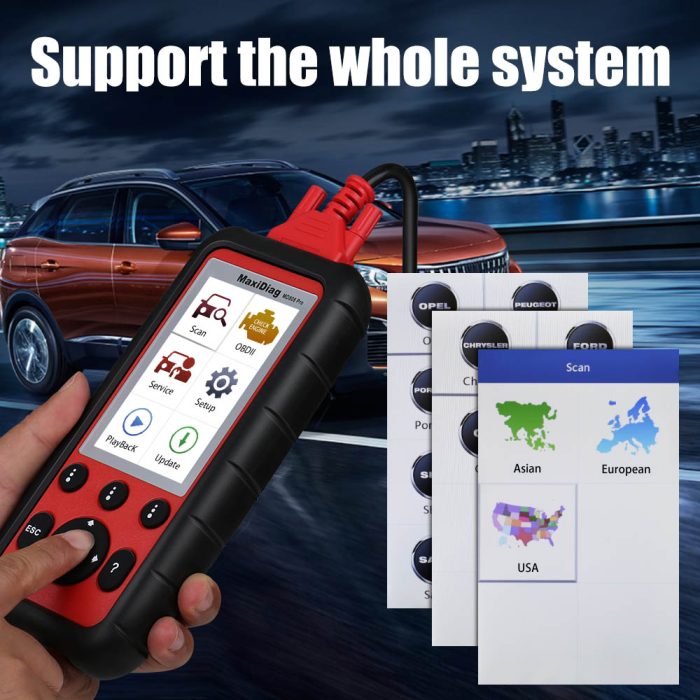 Original Autel MaxiDiag MD808 Pro All System Scanner Support BMS/Oil Reset/ SRS/ EPB/ DPF/ SAS/ ABS - Image 4