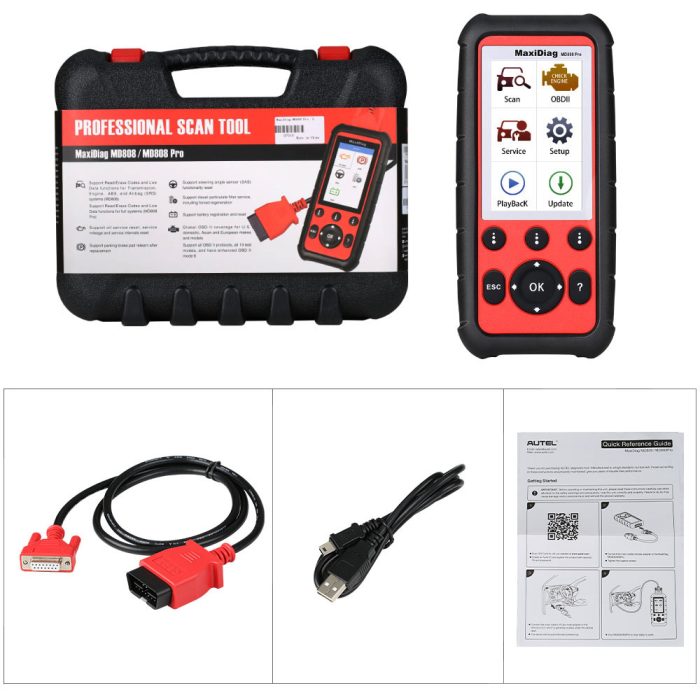 Original Autel MaxiDiag MD808 Pro All System Scanner Support BMS/Oil Reset/ SRS/ EPB/ DPF/ SAS/ ABS - Image 11