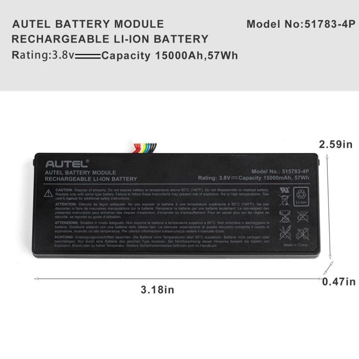 Autel MaxiIM IM608 / IM608 Pro / IM608 PRO II Battery - Image 6