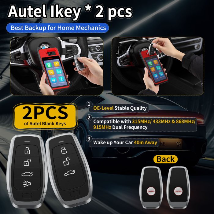 Autel MaxiIM KM100 KM100E Auto Key IMMO Universal Key Generator Kit in Open OBD Mode Function Free Update Online - Image 12