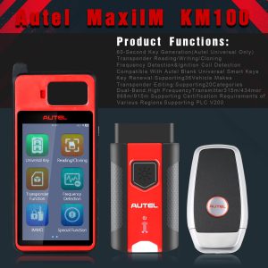 Autel MaxiIM KM100 KM100E Auto Key IMMO Universal Key Generator Kit in Open OBD Mode Function Free Update Online - Image 13
