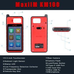 Autel MaxiIM KM100 KM100E Auto Key IMMO Universal Key Generator Kit in Open OBD Mode Function Free Update Online - Image 4