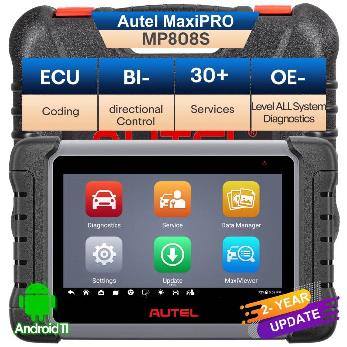 Autel MaxiPRO MP808 MP808S Professional OE-Level Full System Diagnostic Tool Newly Adds FCA AutoAuth - Image 7