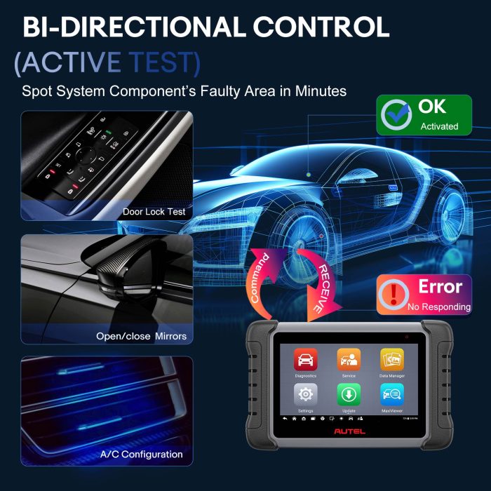 Autel MaxiPRO MP808 MP808S Professional OE-Level Full System Diagnostic Tool Newly Adds FCA AutoAuth - Image 10
