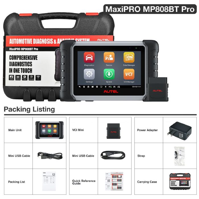 Autel MaxiPRO MP808BT Pro OE-Level Full System Diagnostic Tool - Image 4