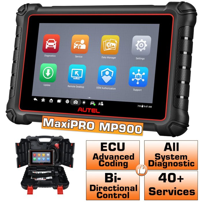 Autel MaxiPRO MP900 MP900E All System Diagnostic Scanner Android 11.0 ECU Coding Bi-directional Control Upgraded Of MP808S / DS808S