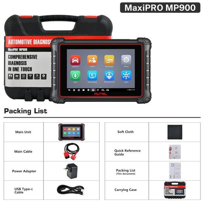 Autel MaxiPRO MP900 MP900E All System Diagnostic Scanner Android 11.0 ECU Coding Bi-directional Control Upgraded Of MP808S / DS808S - Image 6