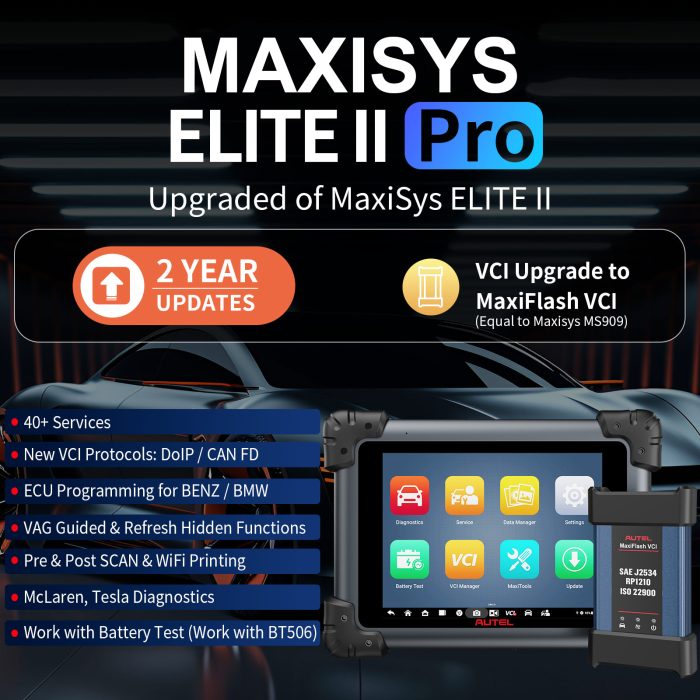 2025 Autel MaxiSys Elite II Pro Android 10 Diagnostic Tablet with MaxiFlash VCI DoIP & CAN FD Upgraded of Elite II - Image 5