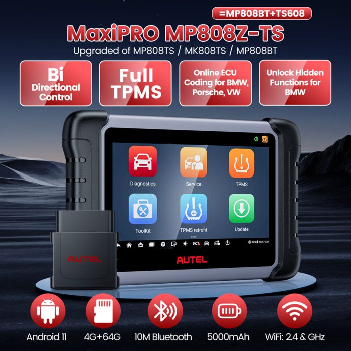 2025 Autel MaxiPRO MP808TS MP808Z-TS MP808S-TS​​​​​​​ TPMS Relearn Tool Sensor Programming Newly Adds Battery Testing Function - Image 8