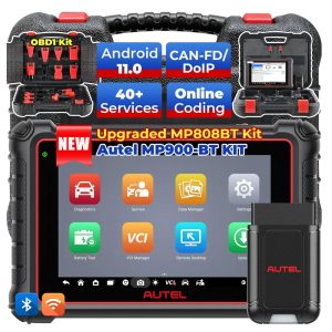 Autel MaxiPRO MP900-BT Kit All System Bluetooth Diagnostic Scanner ECU Coding WiFi Print Update of MP808BT PRO