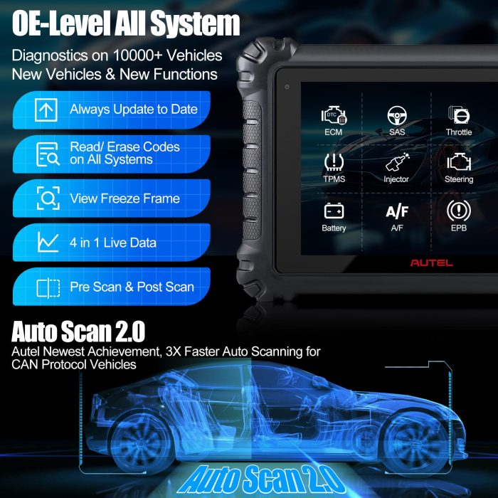 2025 Autel Maxisys MS906 Pro Diagnostic with ECU Coding Bi-Directional Diagnostic Tool Upgrade of MS906BT/ MK906BT - Image 8