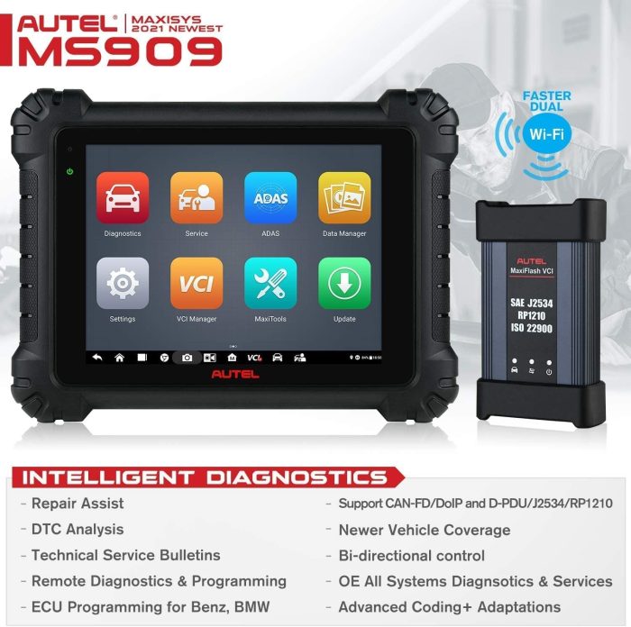 Autel MaxiSys MS909 Auto Diagnostics Tool ECU Programming/ Coding Upgrade of MaxiSys Elite 2/ Elite/ MS908S Pro/ MK908P - Image 6
