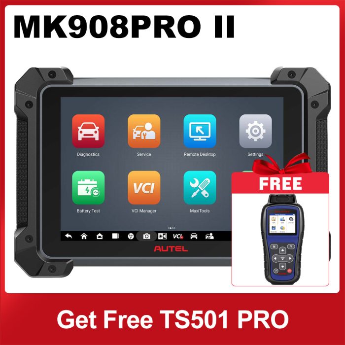 2025 Autel MaxiCOM MK908 PRO II with J2534 ECU Preprogramming Get Free TS501 PRO (Advanced Ver. Of MaxiCOM MK908P)