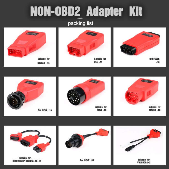 Autel MaxiSYS MSOBD2KIT Non-OBDII Adapter Kit for MaxiSys Ultra, MS919 and MS909 - Image 3
