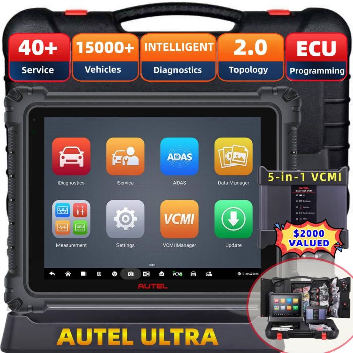 Autel Maxisys Ultra Diagnostic Tablet Autel MSUltra with Advanced 5-in-1 MaxiFlash VCMI Guidance Function and Topology Mapping