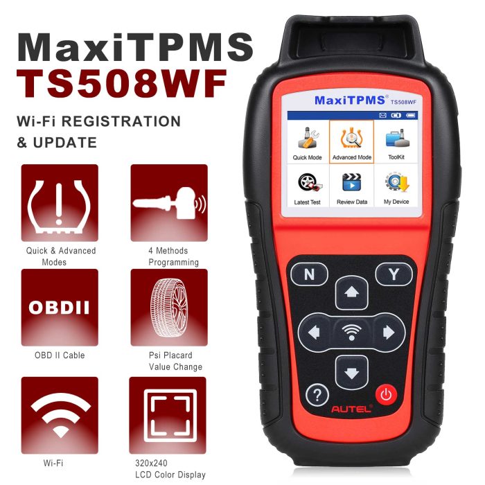 Original Autel MaxiTPMS TS508WF TPMS Diagnostic and Service Tool Free Update Online WiFi Version - Image 3