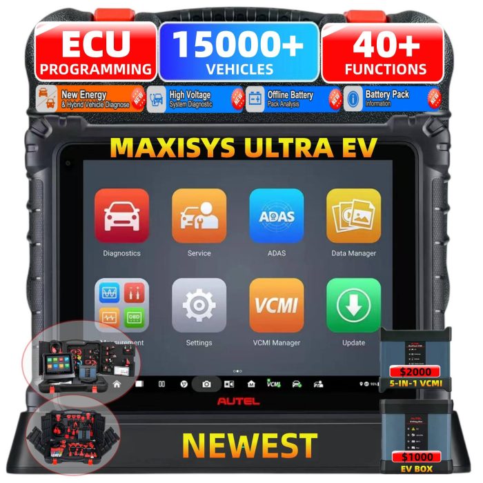 Autel MaxiSYS Ultra EV Diagnostics with MaxiFlash VCMI For Electric/Hybrid/Gas/Diesel Vehicles - Image 2