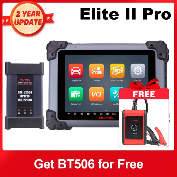Autel MaxiSys Elite II Pro 9.7'' Android 10 Diagnostic Tablet with MaxiFlash VCI Upgraded of Elite II Get Free with BT506
