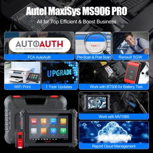 Autel Maxisys MS906 Pro Diagnostic with ECU Coding Bi-Directional Diagnostic Tool Get Free Autel BT506 - Image 5
