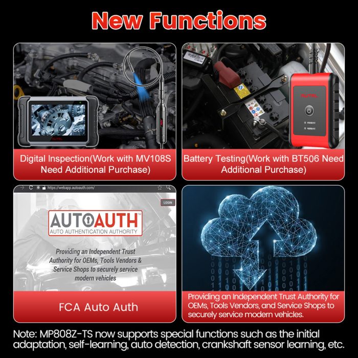 Autel MaxiPRO MP808TS Pro MP808Z-TS MP808S-TS Full TPMS Diagnostic Scan Tool Active Test with 4pcs Autel 2 in 1 MX-Sensor - Image 6