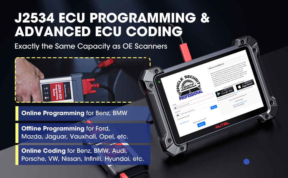 MK908 PRO II J2534 ECU programming