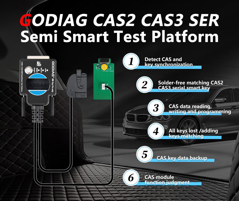 godiag cas2 cas3 ser semi smart test