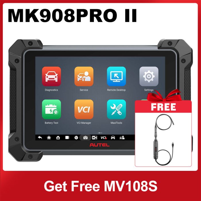 Autel MaxiCOM MK908 PRO II Auto Diagnostic Tablet Upgraded Version of MK908P Get FREE MaxiVideo MV108S