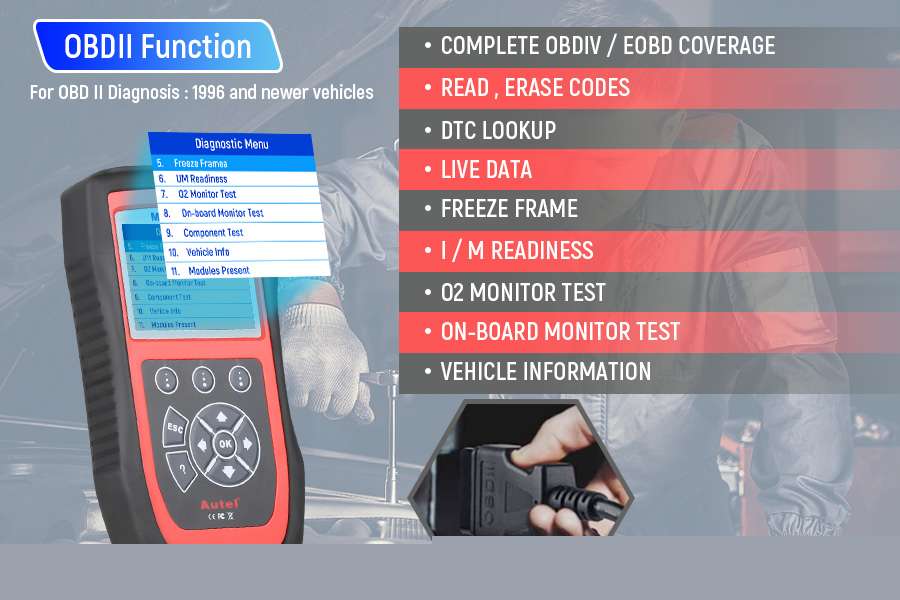 MaxiCheck Pro  Special Functions Display